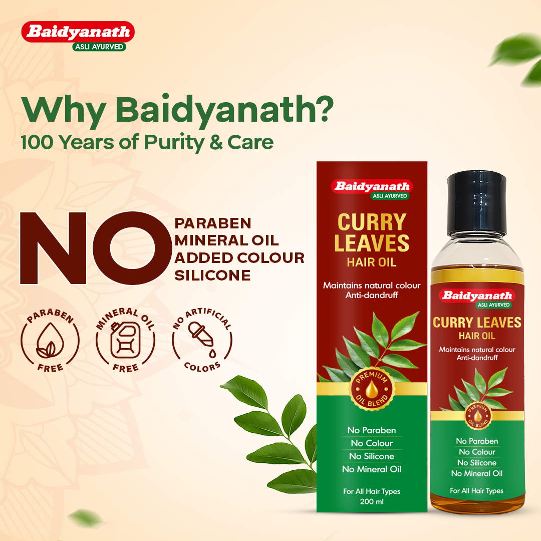 Baidyanath Curry Leaves Hair Oil - 200ml