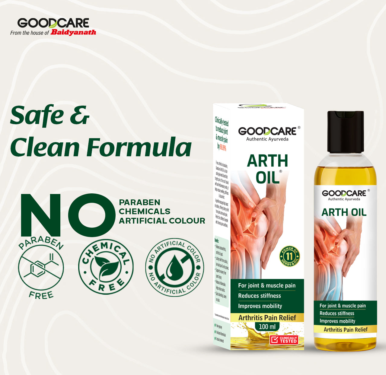 Goodcare Arth Oil An Ayurvedic Pain Relief Oil - 100ml