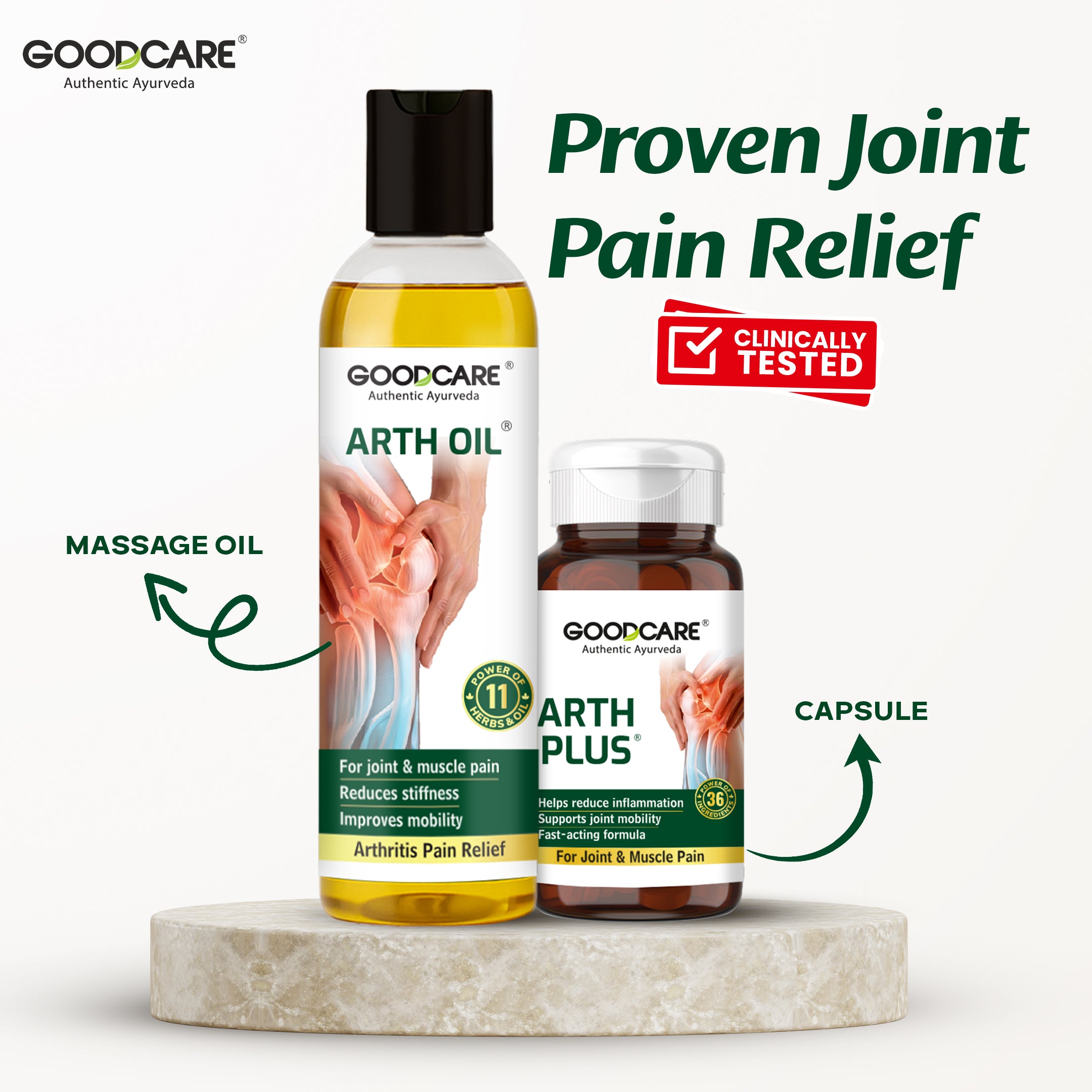 Goodcare Arth Plus – Fast-Acting Relief for Joint & Muscle Pain - 60 Capsules
