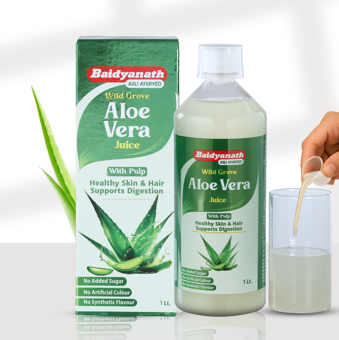 Baidyanath Aloevera Juice For Healthy and Glowing Skin & Hair