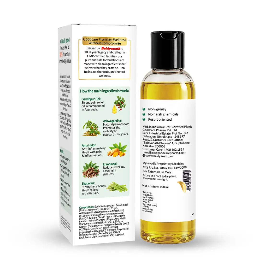 Goodcare Arth Oil An Ayurvedic Pain Relief Oil - 100ml
