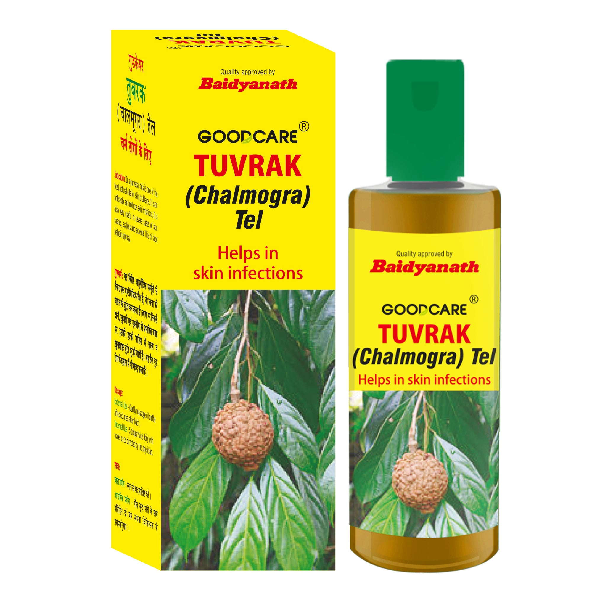 Goodcare Tuvrak Oil (Chalmogra Tel) 100 ML