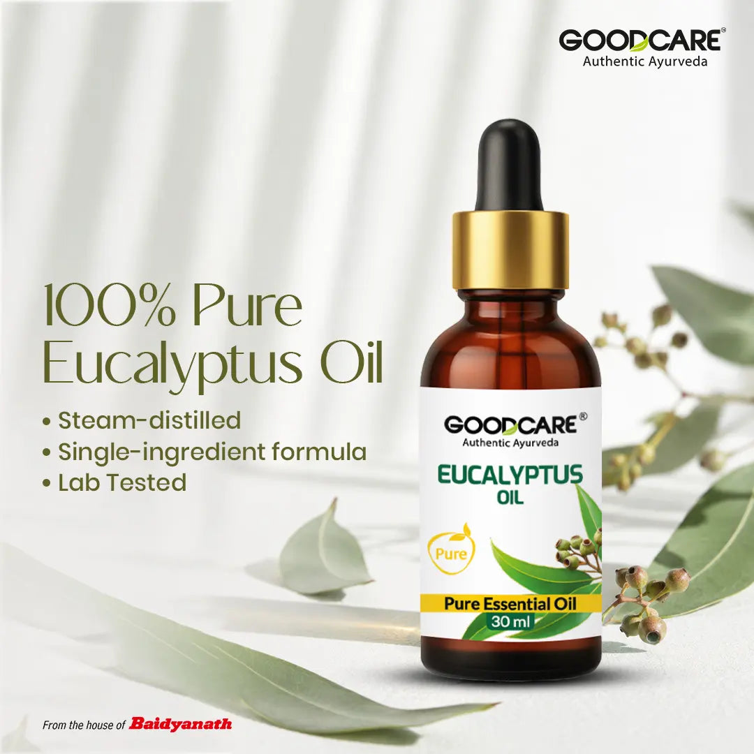 Goodcare Eucalyptus Oil – 30ml Natural Relief for Cough, Skin & Muscle Comfort