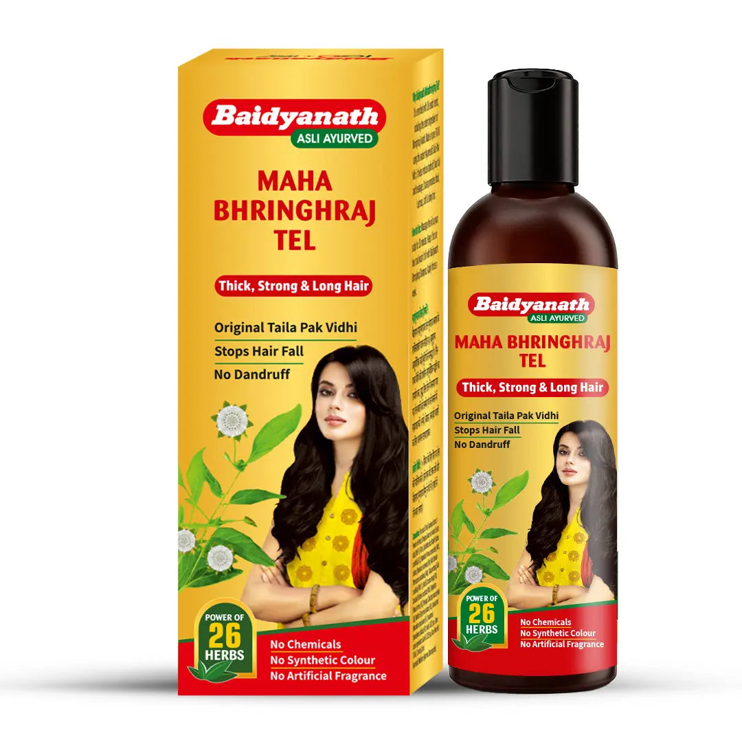 Baidyanath Mahabhringraj Oil (MED) - Ayurvedic Hair Oil
