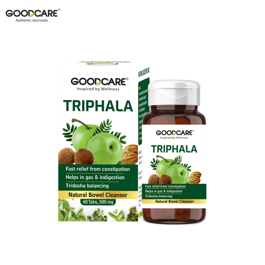 GOODCARE Triphala Tablets | Supports Bowel Wellness | Helps in Healthy Digestion - 60 Tab