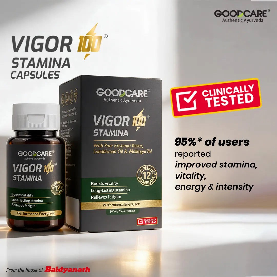 Goodcare Vigor 100 Stamina Capsule For Vitality & Energy - 30 Capsules