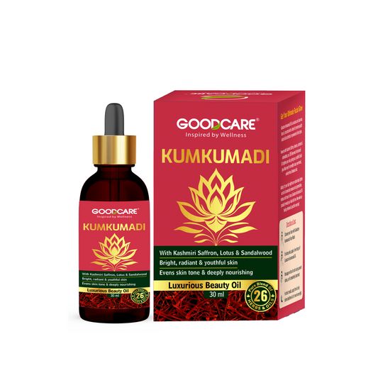 GOODCARE Kumkumadi Oil | Enriched with Saffron and Sandalwood  Chemical Free| For men and women-30ml