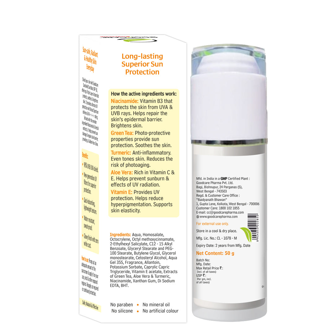 Goodcare Sun Block Sunscreen With SPF 50 PA ++++ (50 gm)