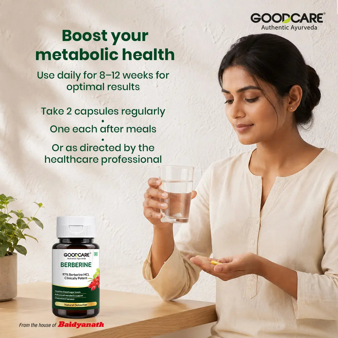 Goodcare Berberine 60 Capsules – Natural Support for Blood Sugar, Cholesterol & Metabolic Health
