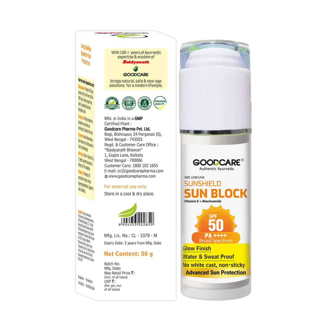 Goodcare Sun Block Sunscreen With SPF 50 PA ++++ (50 gm)