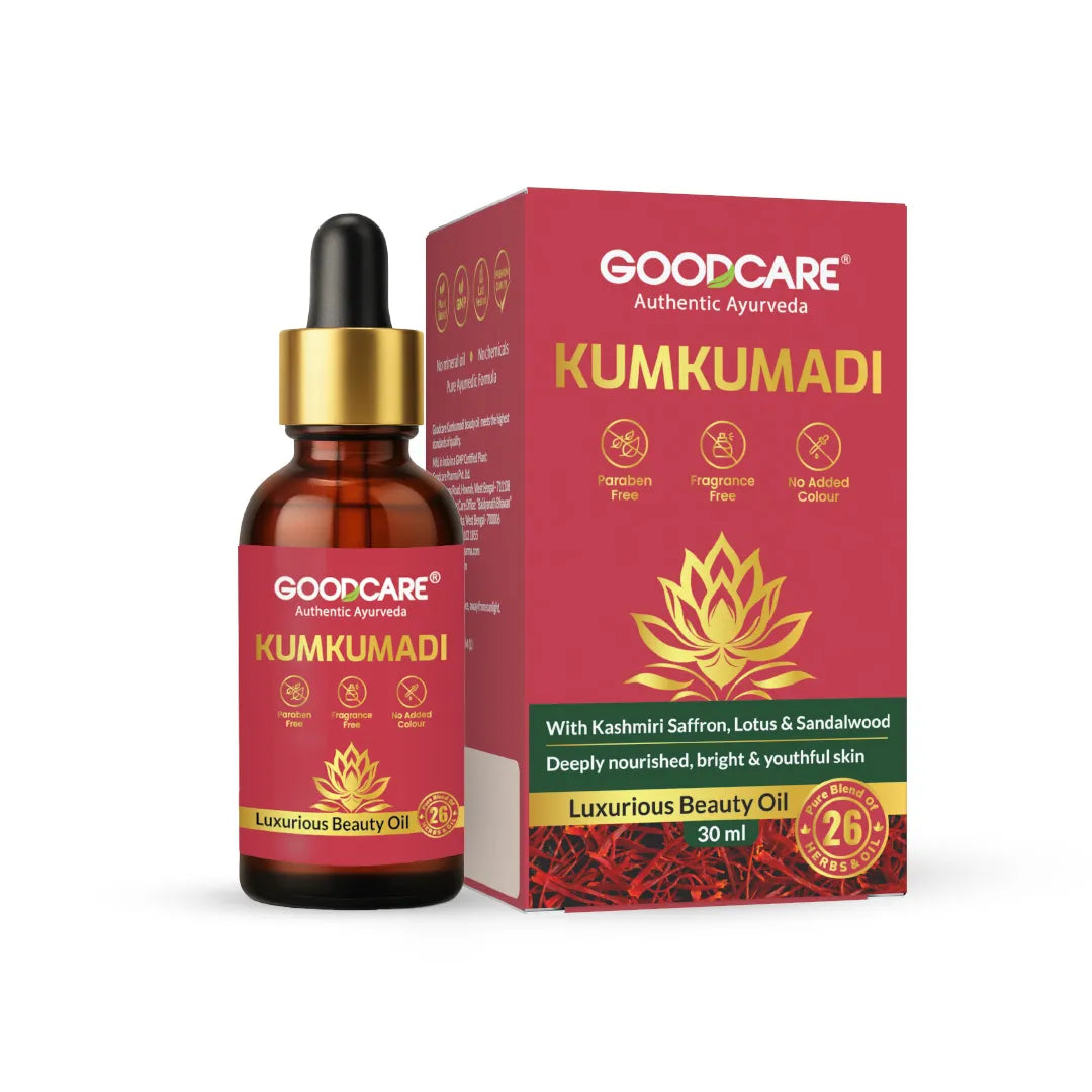 Goodcare Kumkumadi Oil – Ayurvedic Night Serum with Kashmiri Saffron - 30ml