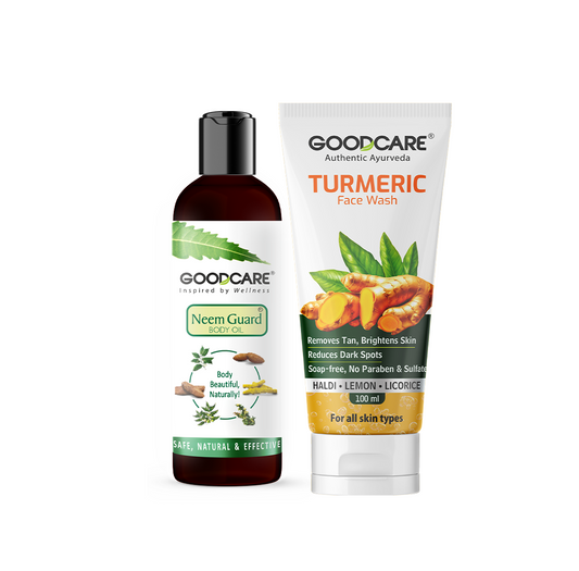 Turmeric Face wash & Neem Guard Body Oil Glow Combo