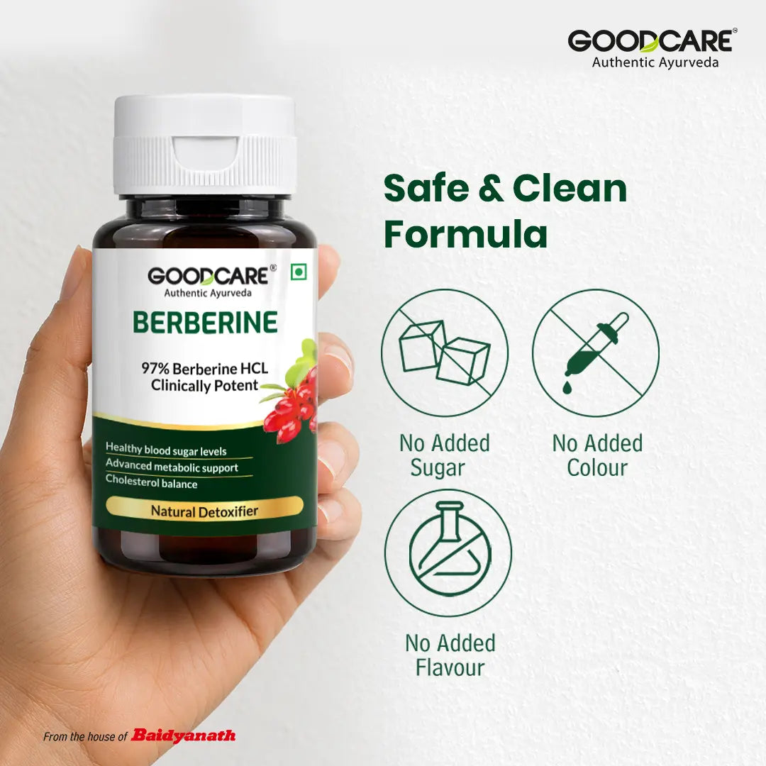 Goodcare Berberine 60 Capsules – Natural Support for Blood Sugar, Cholesterol & Metabolic Health