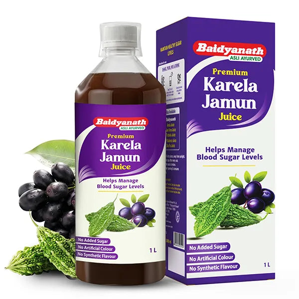 Karela Jamun Juice Maintain Healthy Blood Sugar Levels-1 Ltr