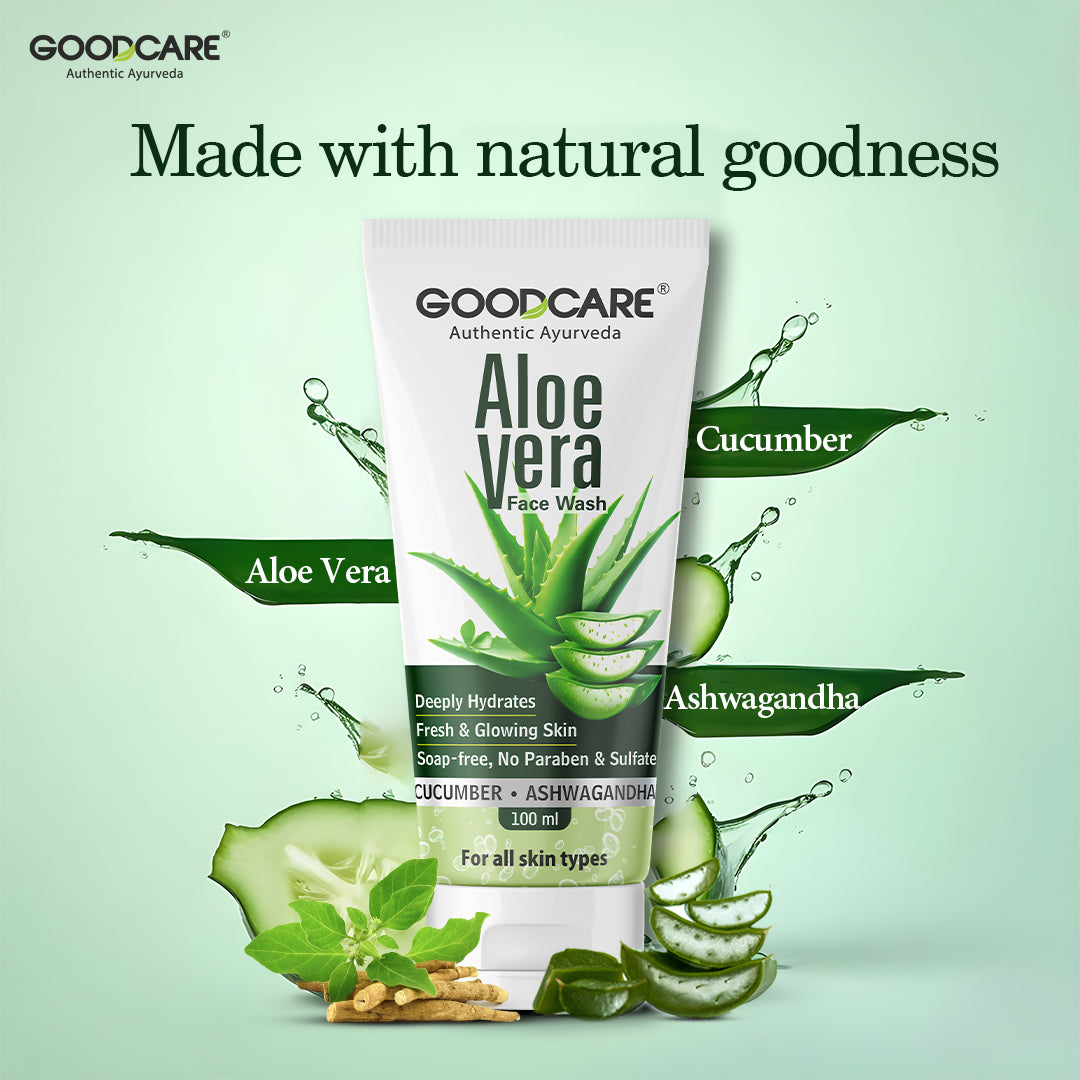 Ayurvedic Glow Face wash Trio Pack(Aloevera, Neem & Turmeric Facewash)