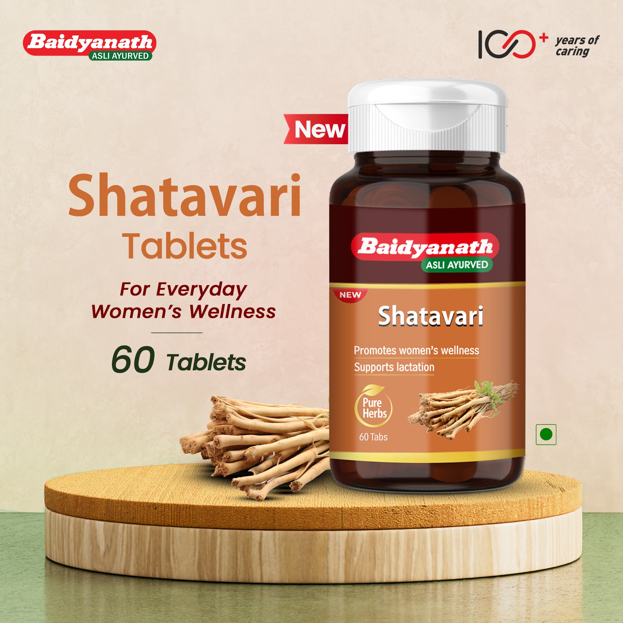 Baidyanath Shatavari Tablets | Women’s Health & Energy Support - 60 Tablets