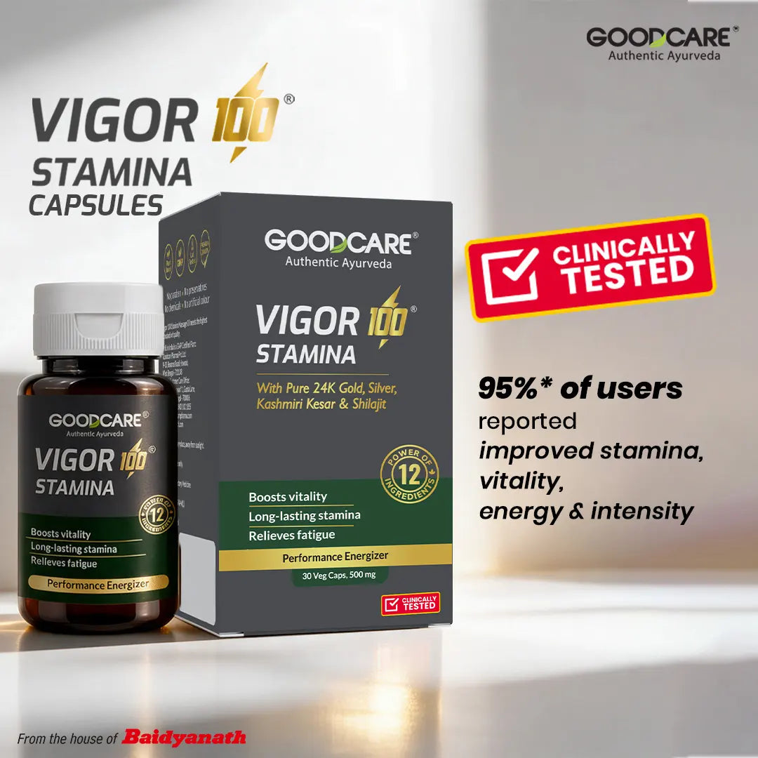 Goodcare Vigor 100 Stamina Capsule For Vitality & Energy - 30 Capsules