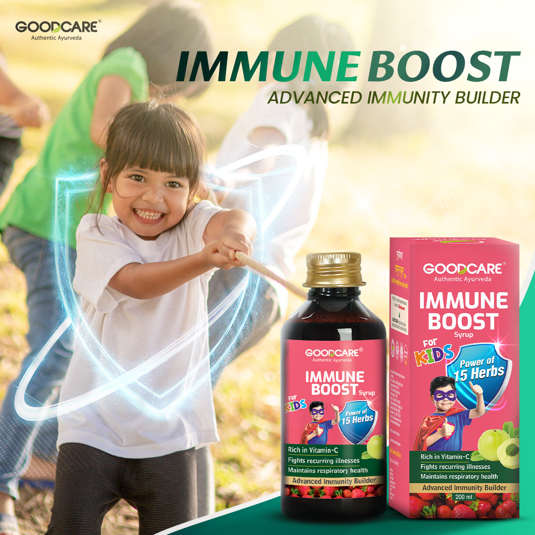 Kids Immunity Combo Of Immun Boost Syrup & Shankhapushpi Tonic