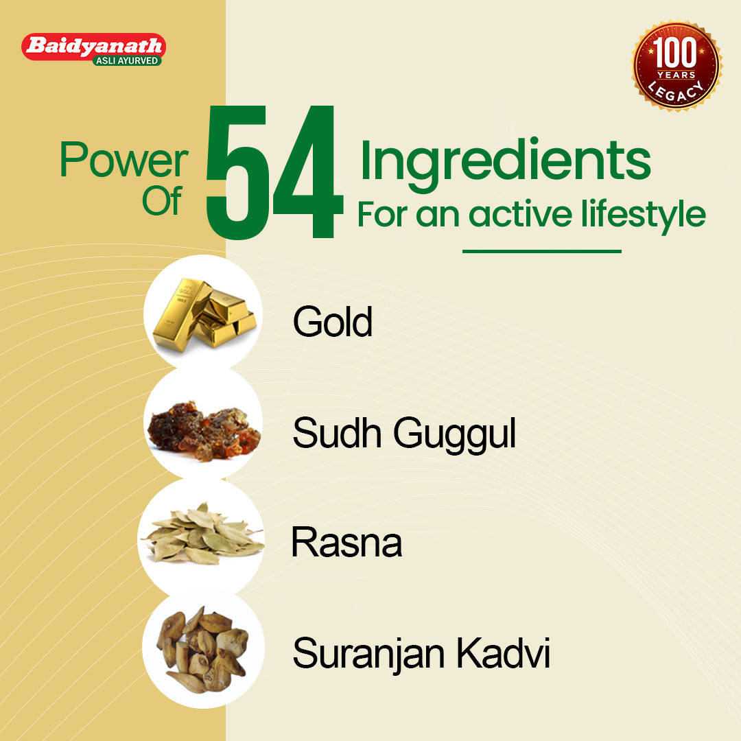 Baidyanath Rumartho Gold Capsules – Ayurvedic Support for Joint Pain, Flexibility & Mobility - 30 Capsules