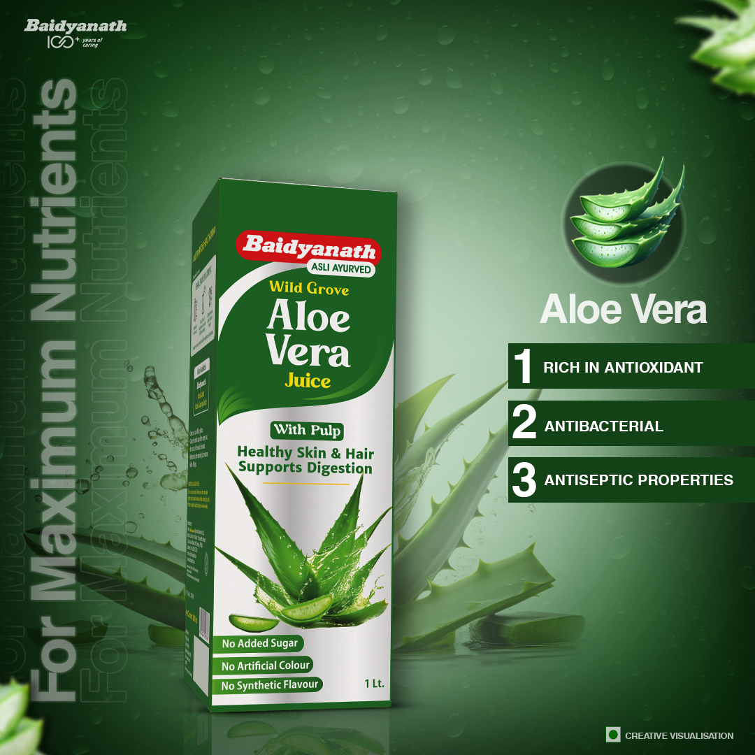 Aloevera Juice For Healthy and Glowing Skin & Hair