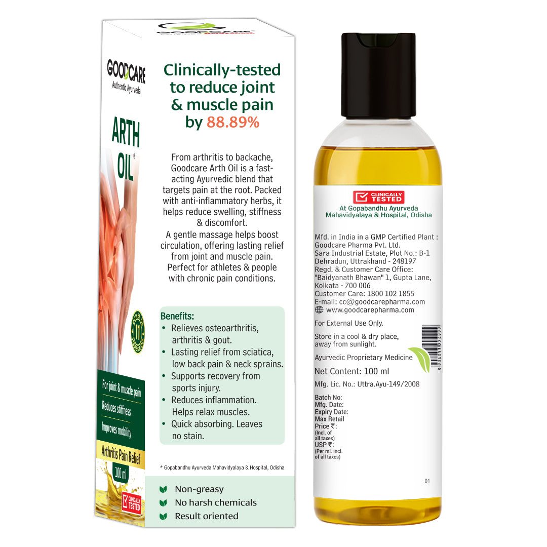 Goodcare Arth Oil An Ayurvedic Pain Relief Oil - 100ml
