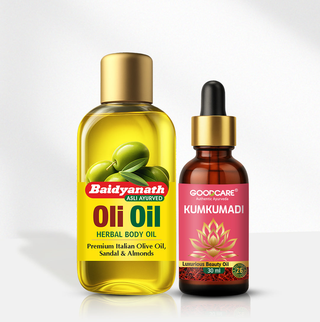 Kumkumadi Oil & Oli Oil Combo For Glowing Skin