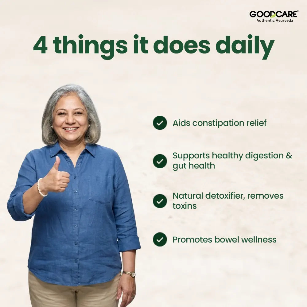 Goodcare Triphala Churna – Ayurvedic Laxative & Detox for Healthy Digestion - 500 Gm