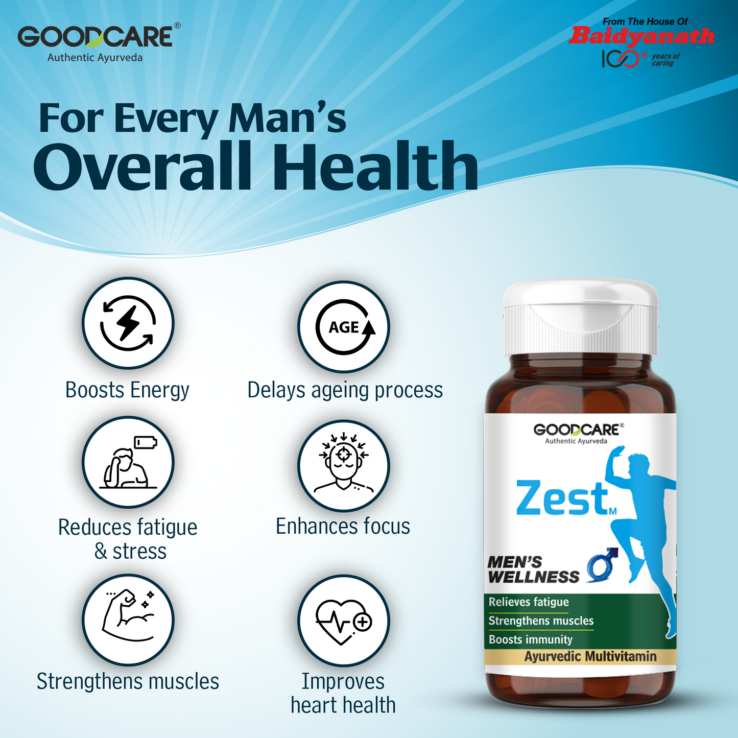 Goodcare Zest Men - 60 CP