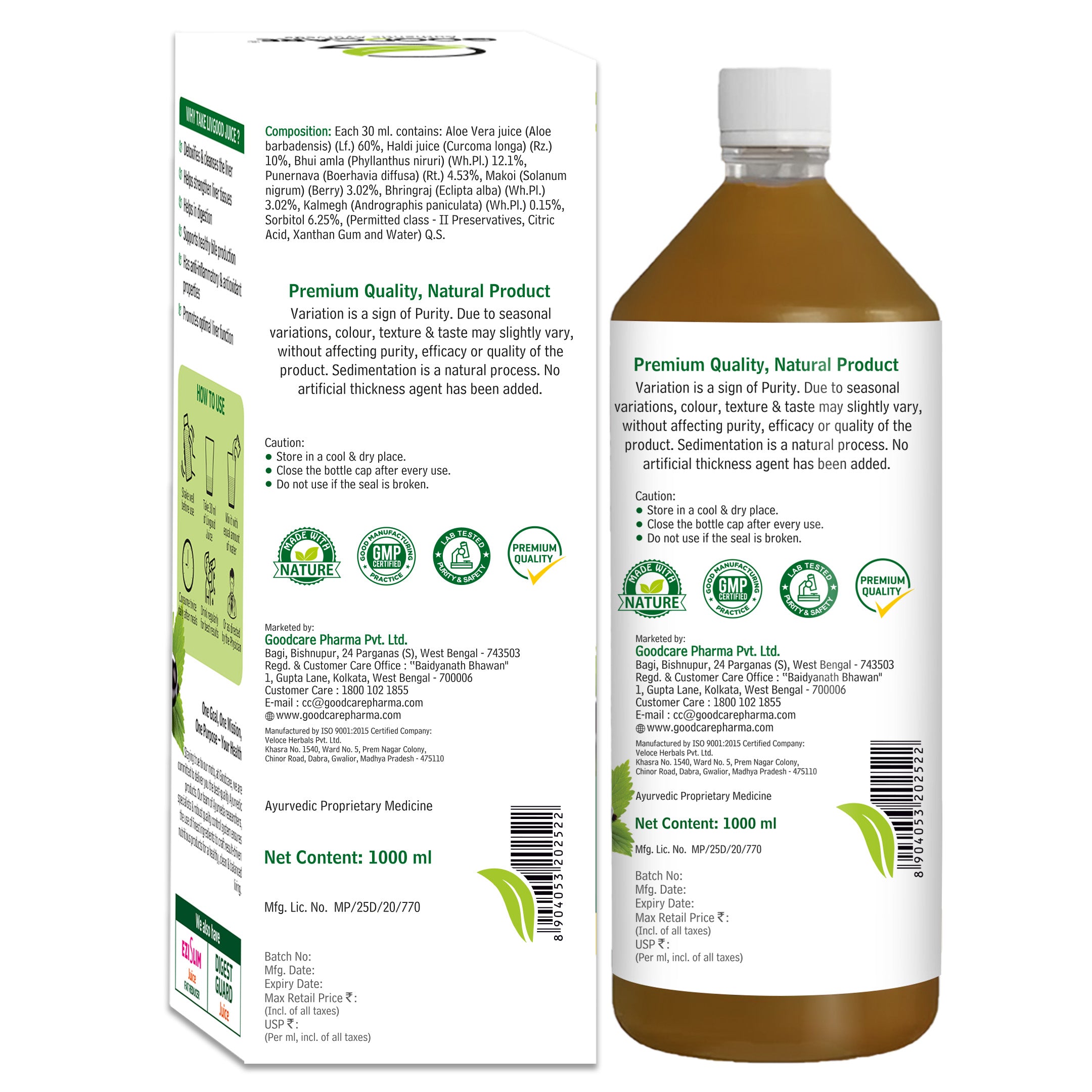 Goodcare Livgood Liver Care Juice - 1 L