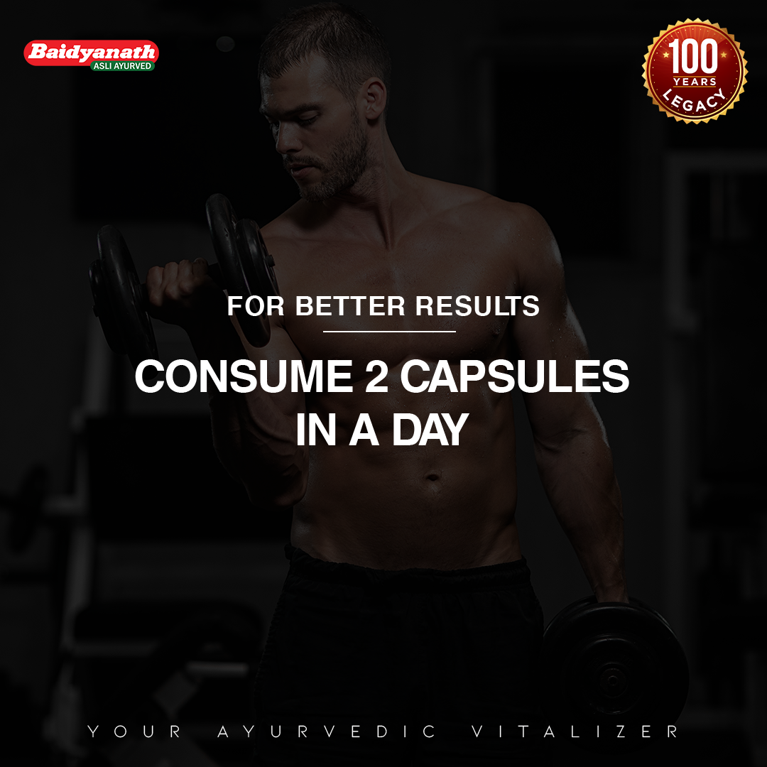 Baidyanath Vita-Ex Oil & Vita-Ex Gold Plus Capsule Combo for Strength, Stamina & Vitality