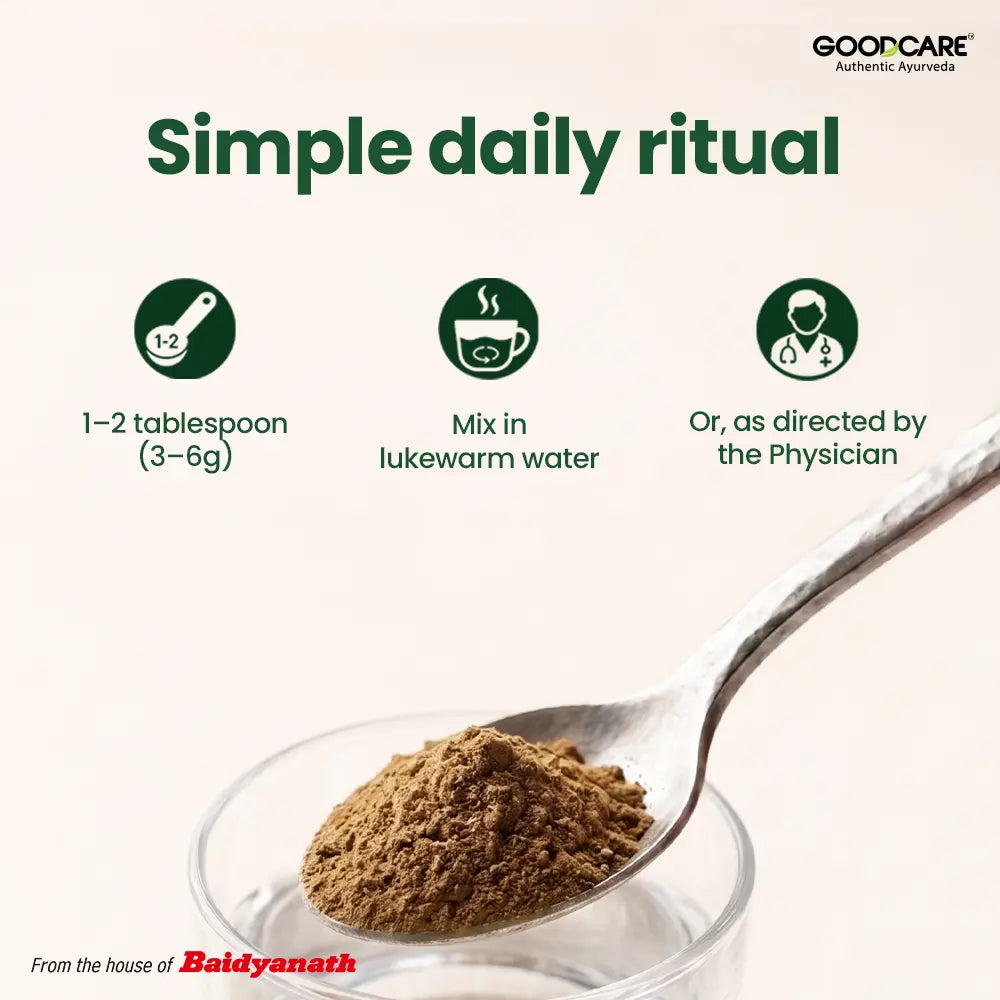 Goodcare Triphala Churna – Ayurvedic Laxative & Detox for Healthy Digestion - 500 Gm