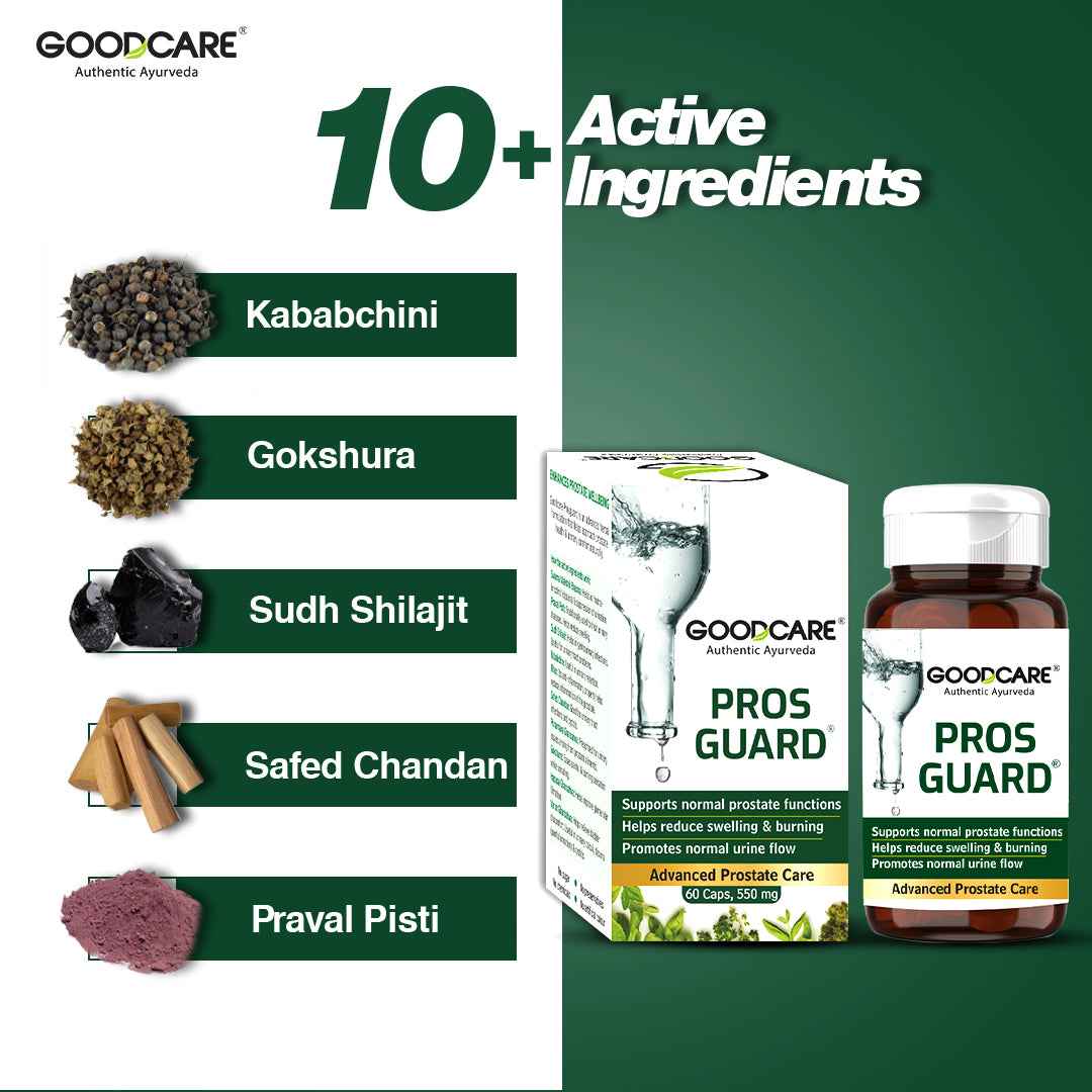 Goodcare Prosguard 60 Capsules 11 active Ayurvedic Ingredients For Healthy Prostate Health