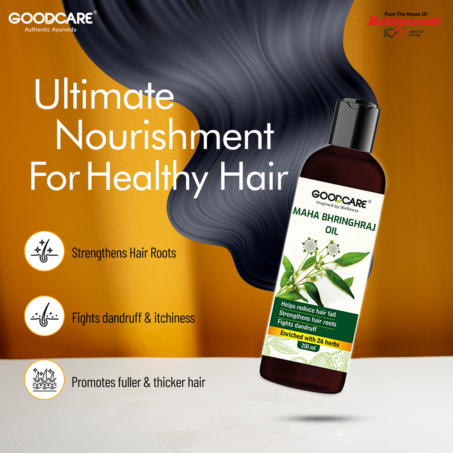 Hair Growth Trio Of Mahabhringraj Oil, Castor Oil & Neem Oil