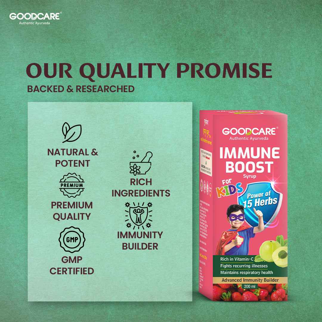 Kids Immunity Combo Of Immun Boost Syrup & Shankhapushpi Tonic