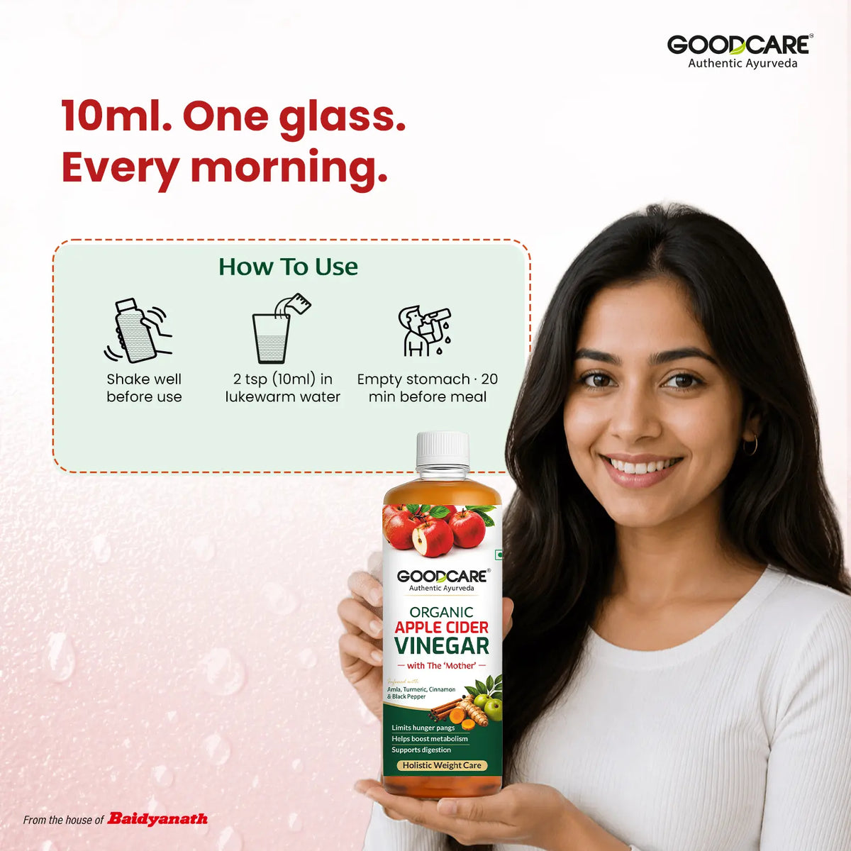 Goodcare Organic Apple Cider Vinegar- 500 ML