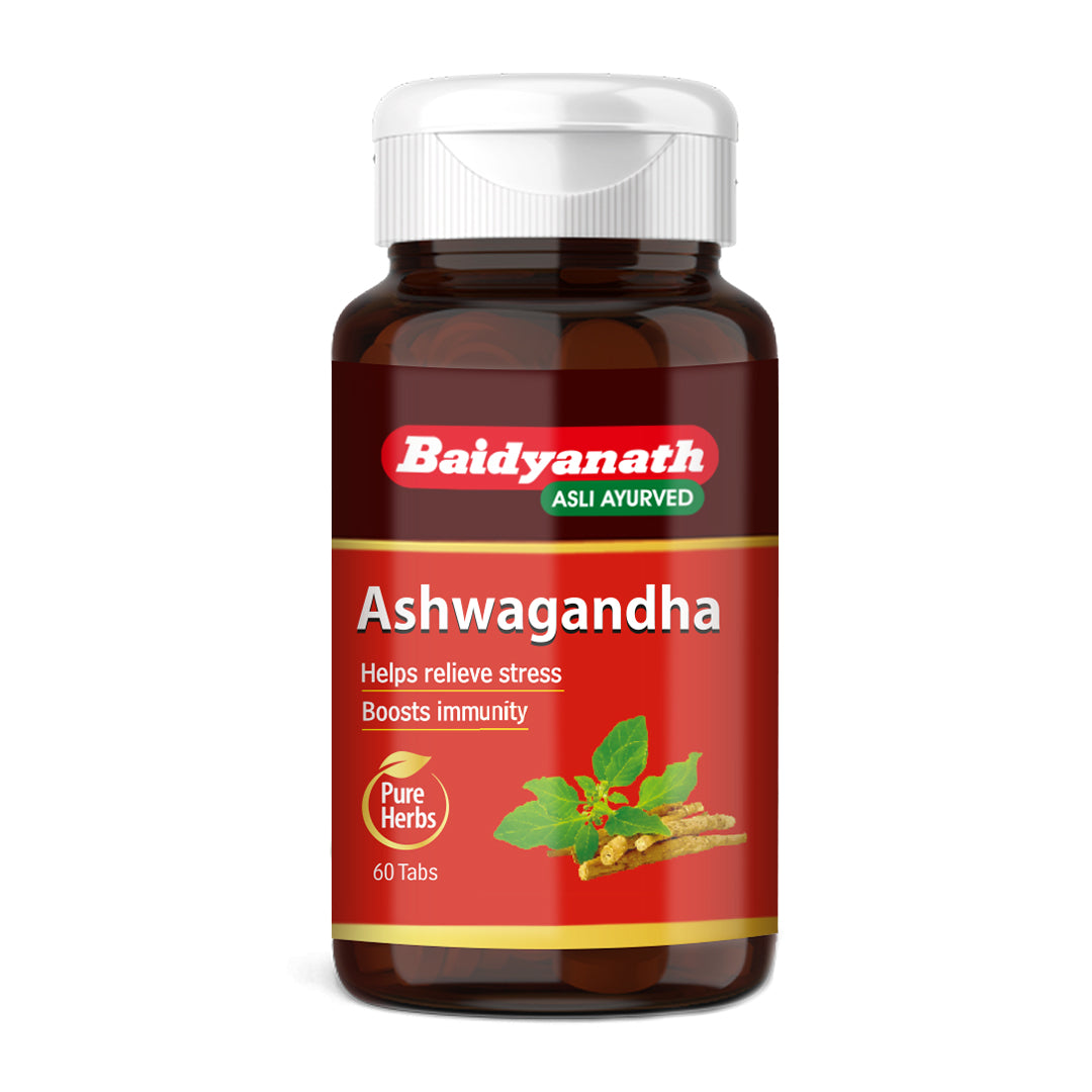 Baidyanath Ashwagandha 60 Tablet For Everyday Stress and Fatigue