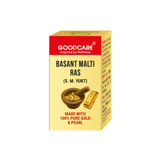 Goodcare Basant Malti Ras | (With Gold & Pearl)-10 Tab