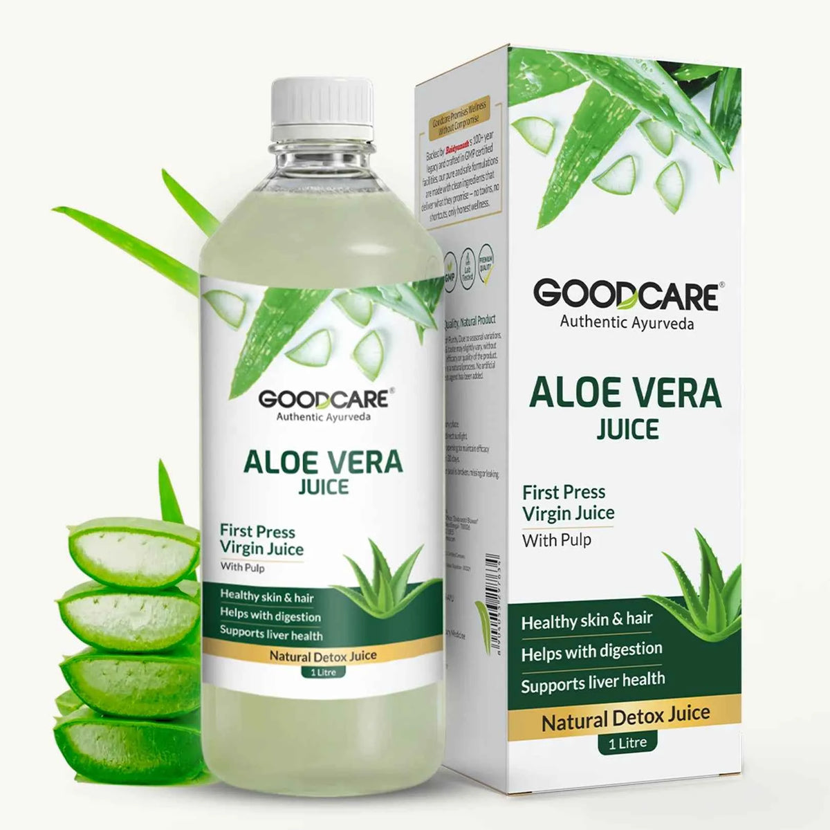 Goodcare Aloe Vera Juice | First Press Virgin Juice | 1 Litre