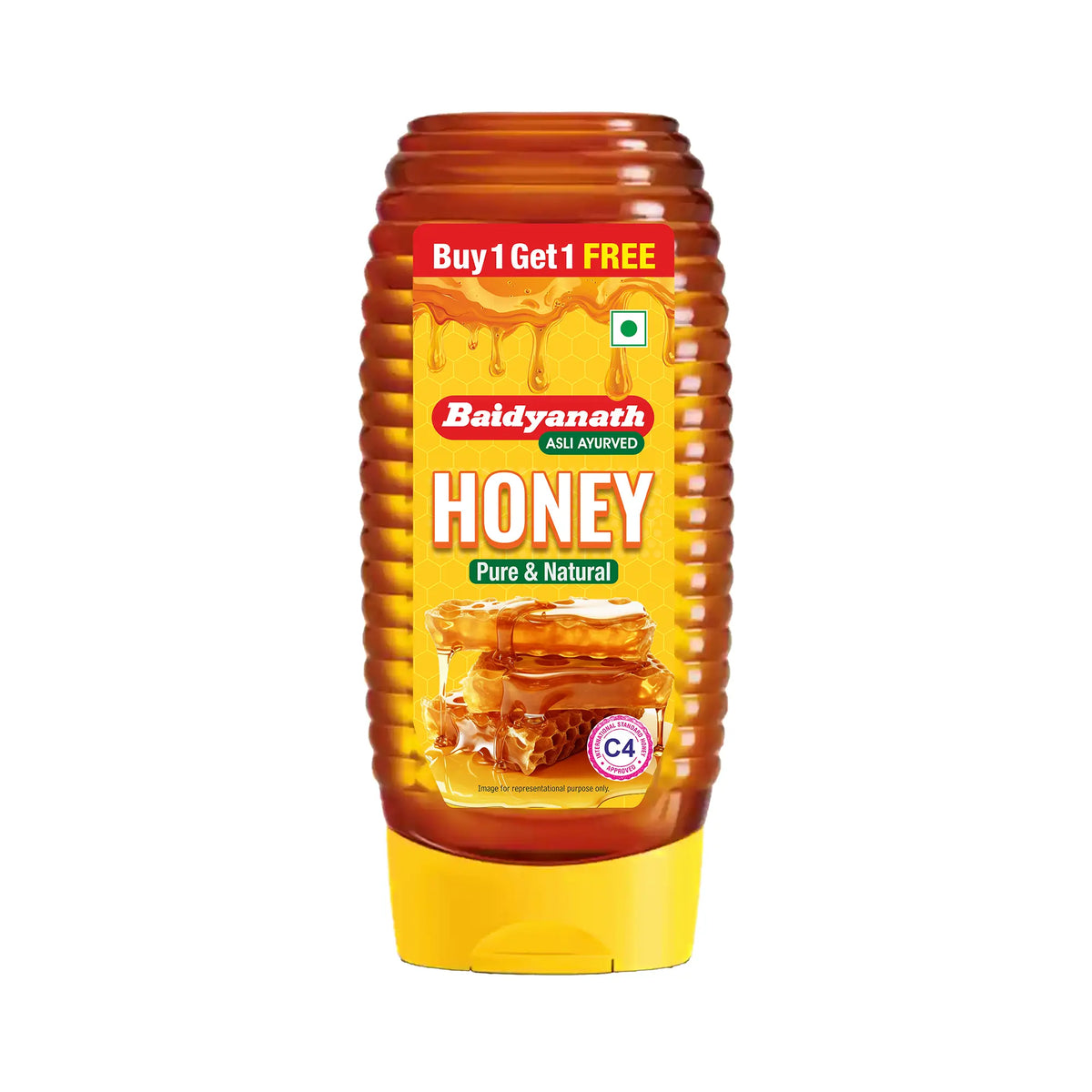 Baidyanath Squeezy Honey – Natural, C4 Approved Honey for Immunity & Wellness