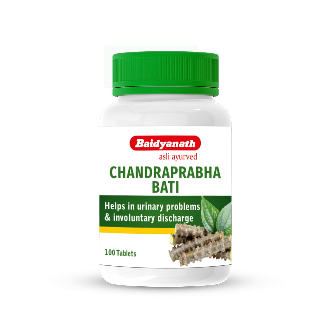 Baidyanath Chandraprabha Bati Tablet – Ayurvedic Support for Urinary Health & Healthy Urine Flow (51 Herb Formula)