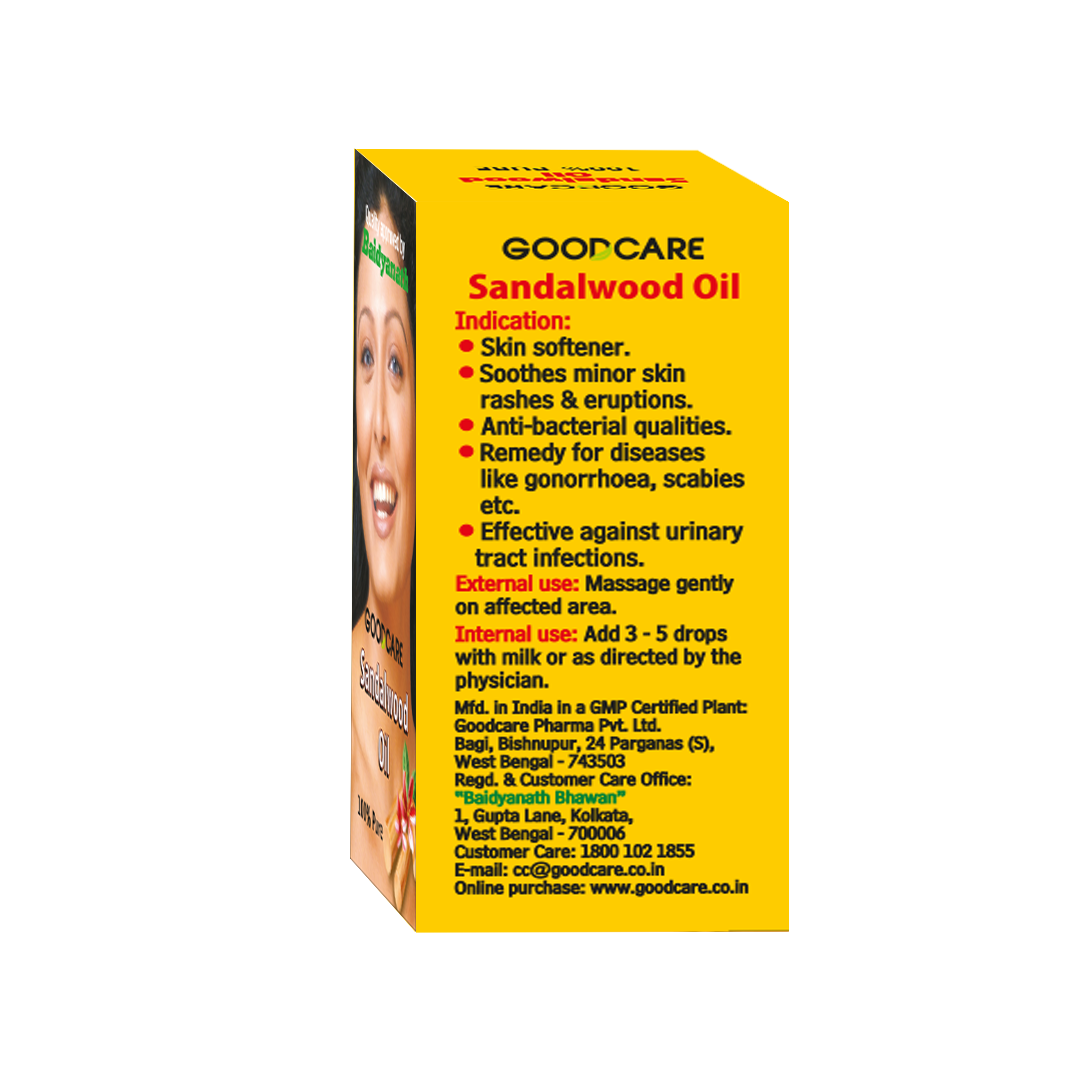 Goodcare Sandalwood Oil (Chandan Tel) 2 ML