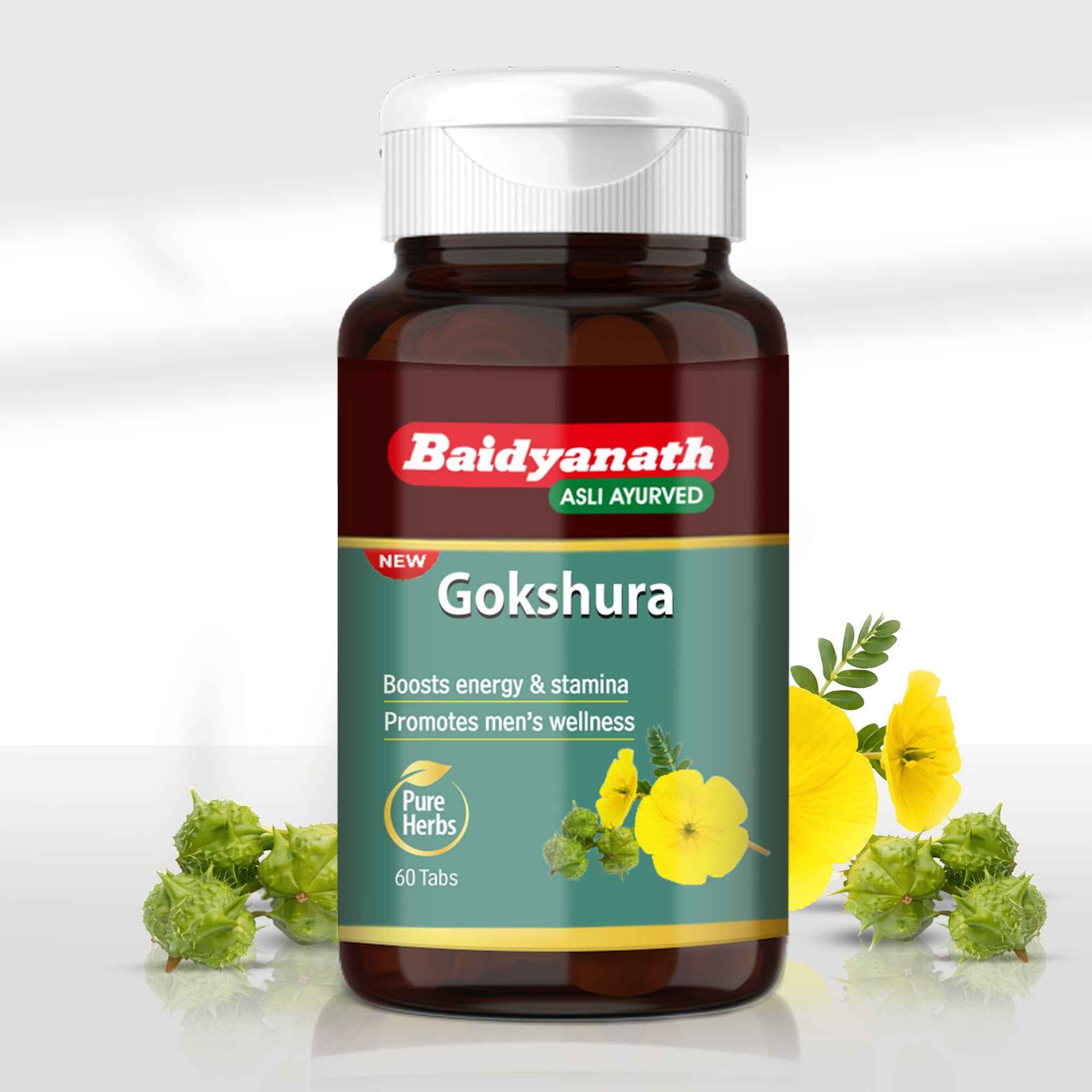 Baidyanath Gokshura 60 Tablets – Ayurvedic Men’s Wellness Support for Strength & Stamina