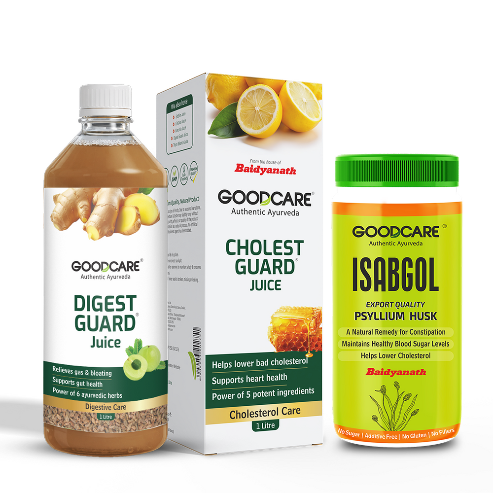 Gut Health Combo Of Digest Guard Juice & Isabgol(100 gm) - Baidyanath