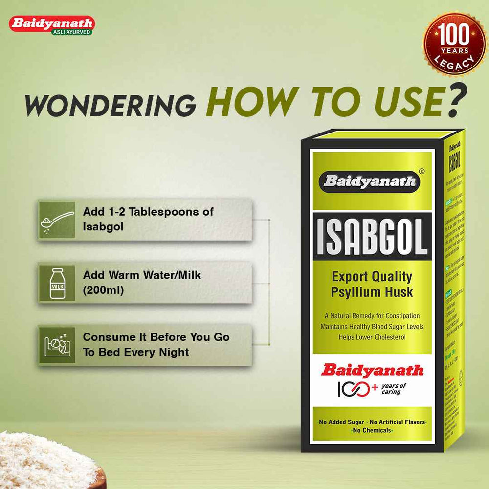 Baidyanath Isabgol (Psyllium husk) - Baidyanath