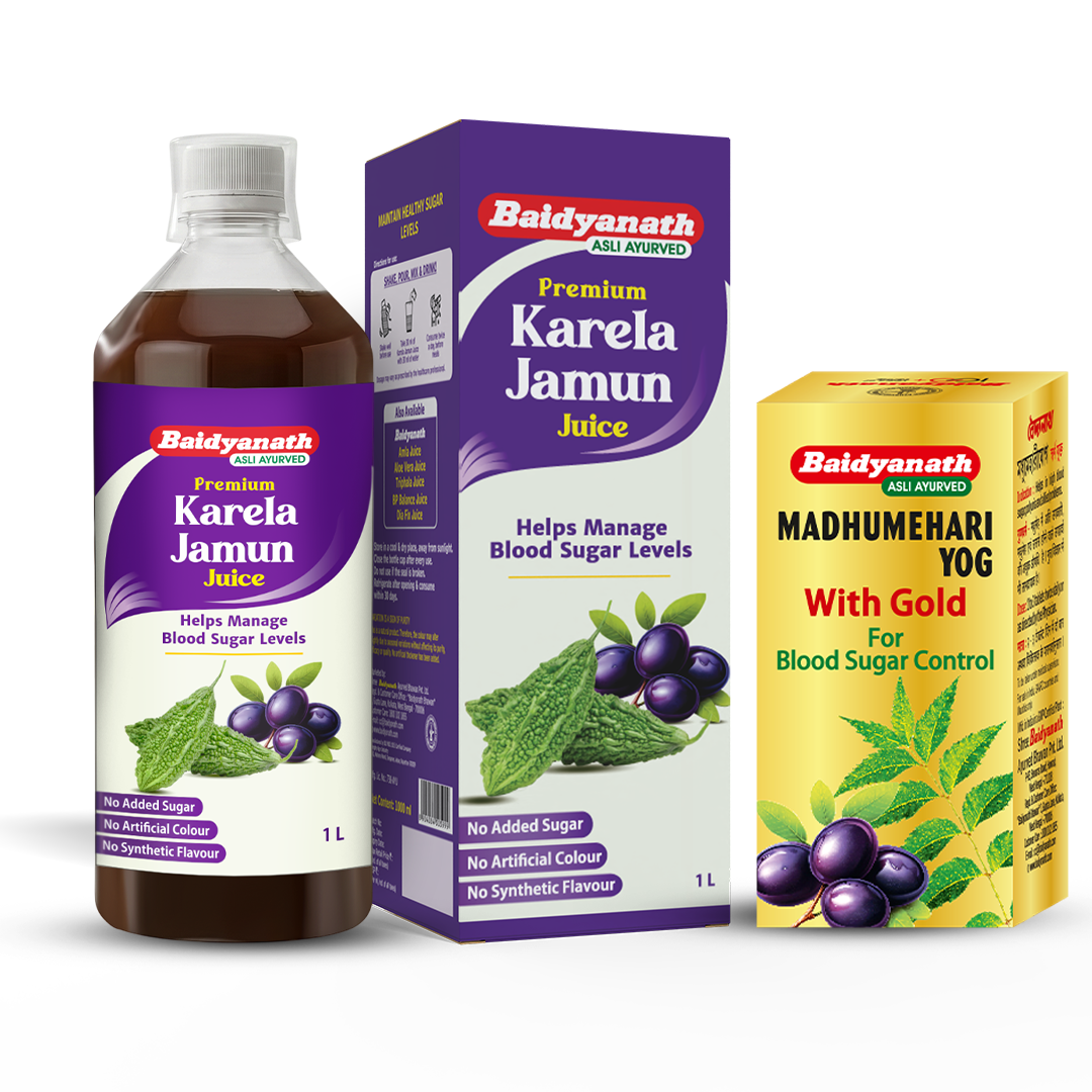 Diabetes Care Combo Of Karela Jamun Juice & Madhumehari Yog