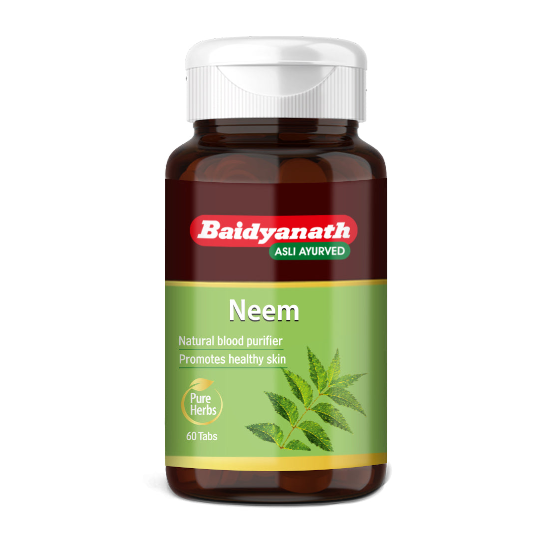 Baidyanath Neem 60 Tablets For Immunity, Liver and Manage Acne, Pimples