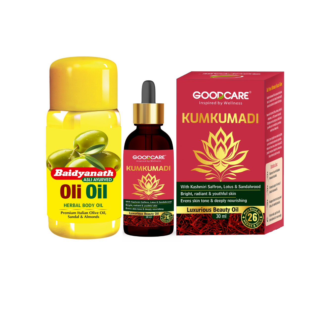 Kumkumadi Oil & Oli Oil Combo For Glowing Skin