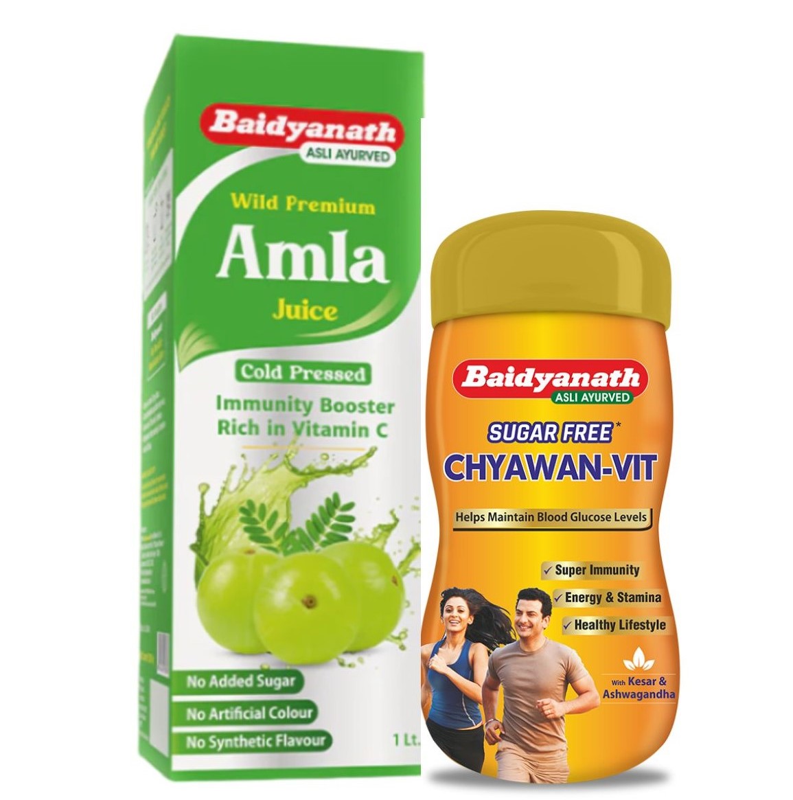 Amla Juice & Sugar Chyawan Vit(1kg) Combo For Double Strength & Immunity