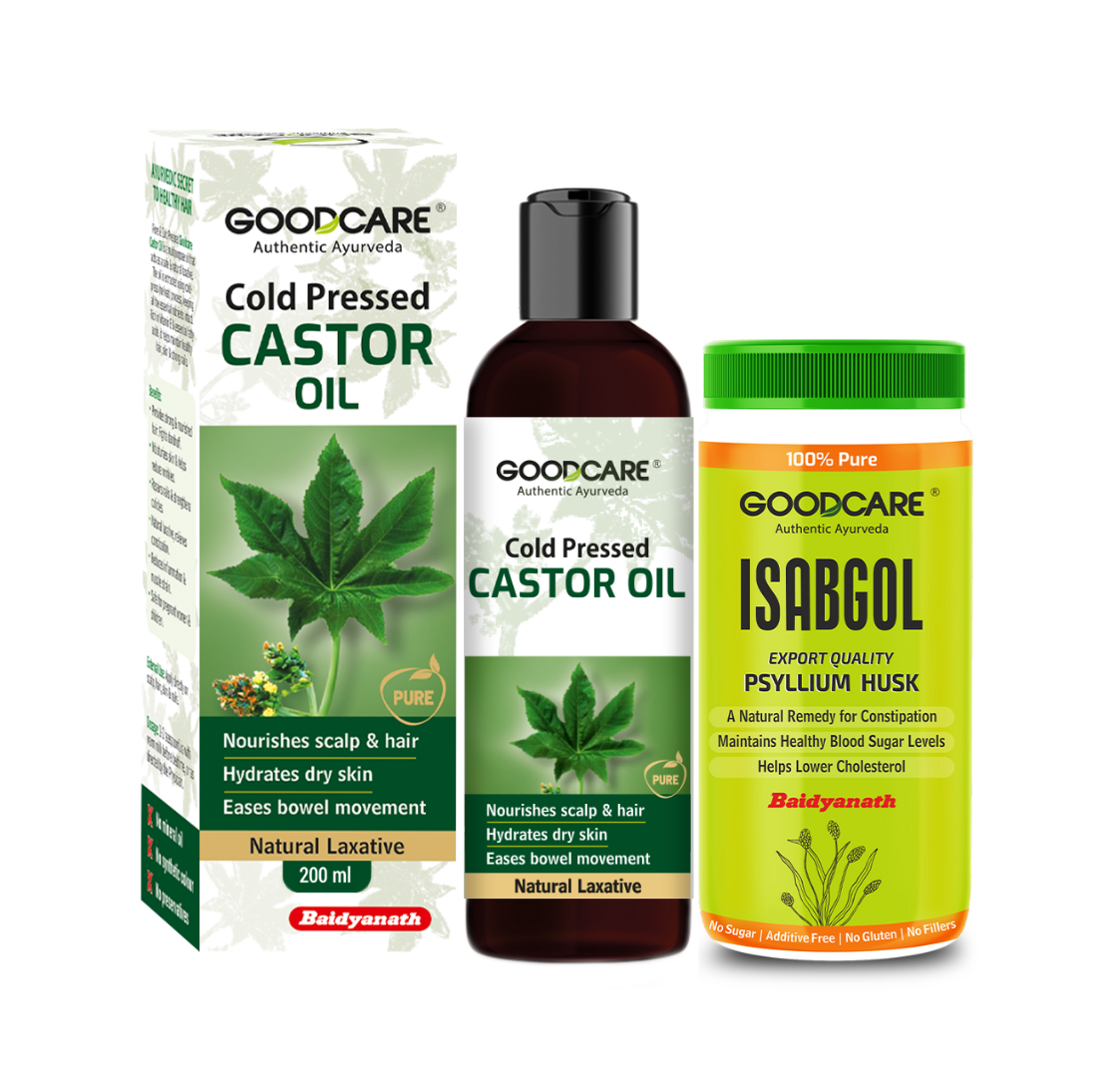 Power Of Castor Oil & Isabgol(100 gm) Combo for Digestive Health