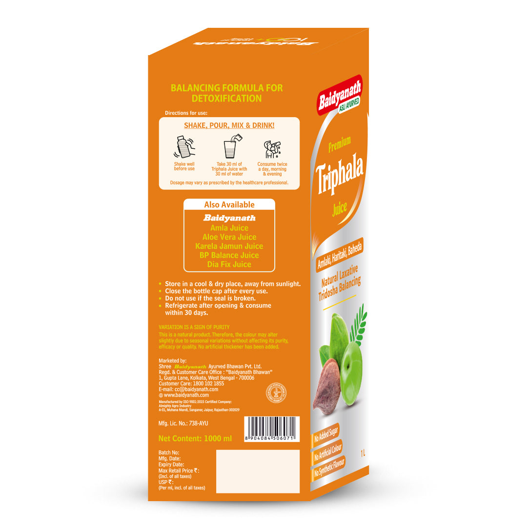 Baidyanath Premium Triphala Juice 1 Ltr